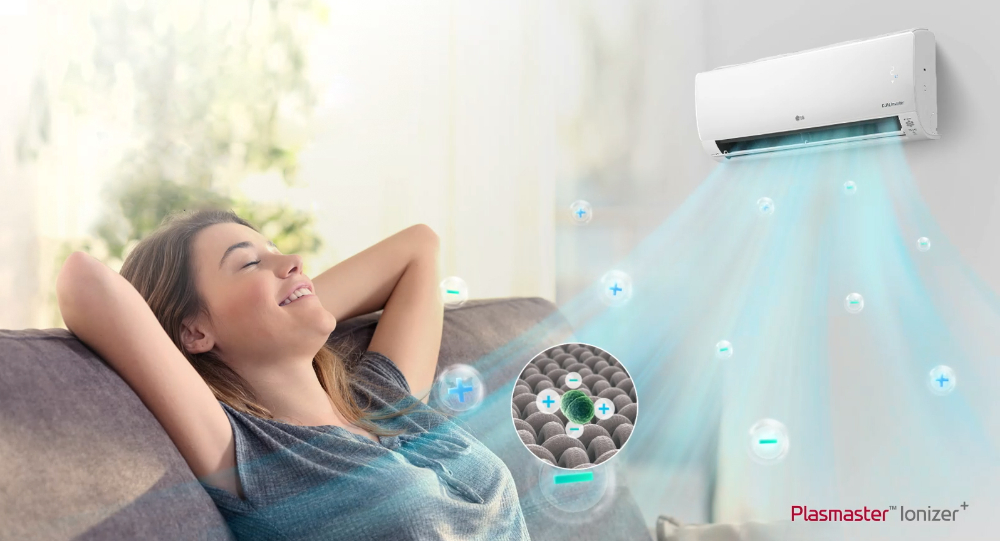 Klimatyzator LG Deluxe z oczyszczaniem UVnano™ DUAL Inverter Wi-Fi 3,5kW 35 m2