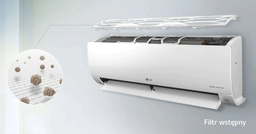 Klimatyzator LG Deluxe z oczyszczaniem UVnano™ DUAL Inverter Wi-Fi 3,5kW 35 m2