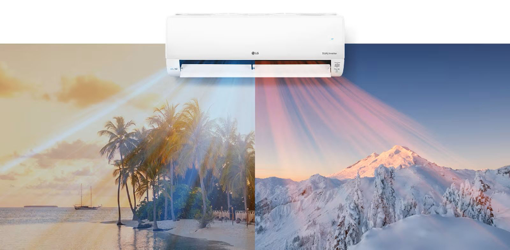 Klimatyzator LG Deluxe z oczyszczaniem UVnano™ DUAL Inverter Wi-Fi 3,5kW 35 m2