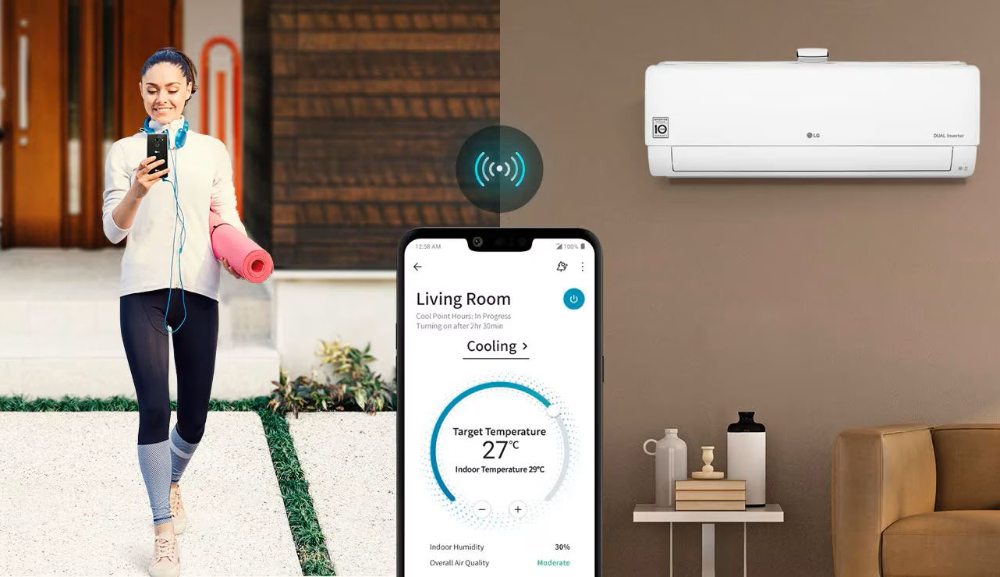 Klimatyzator LG Dualcool z oczyszczem powietrza Inverter Wi-Fi 2,5kW 25 m2