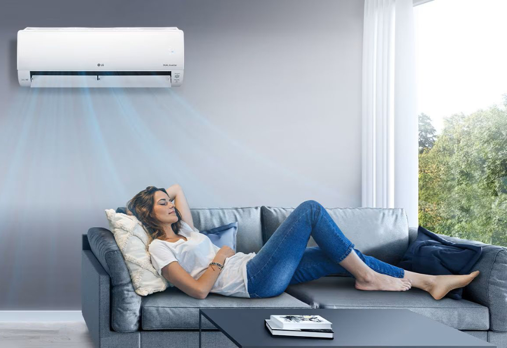 Klimatyzator LG Deluxe z oczyszczaniem UVnano™ DUAL Inverter Wi-Fi 3,5kW 35 m2