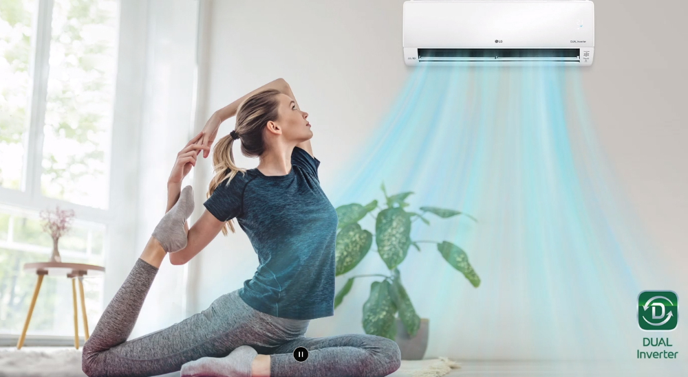 Klimatyzator LG Deluxe z oczyszczaniem UVnano™ DUAL Inverter Wi-Fi 3,5kW 35 m2